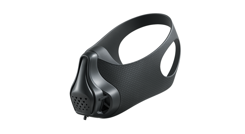 masque entrainement sport noir reglable niveaux